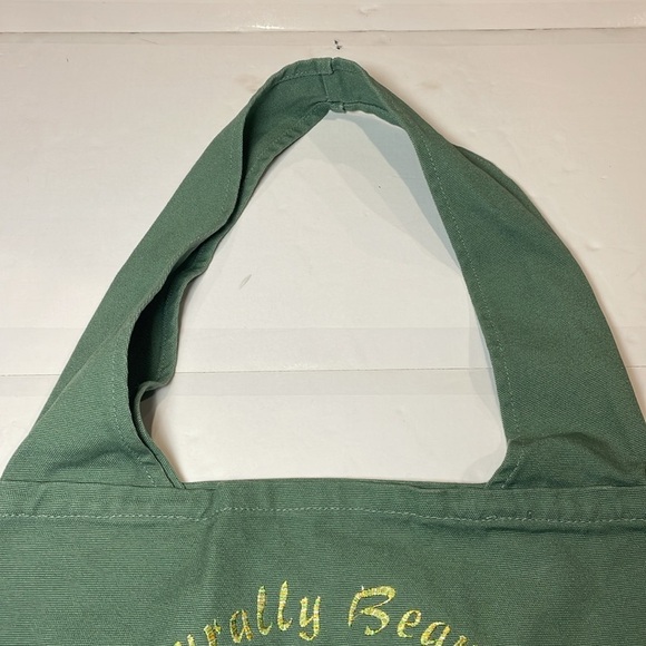 Naturally Beautiful Green 100% Cotton Tote - Picture 4 of 10